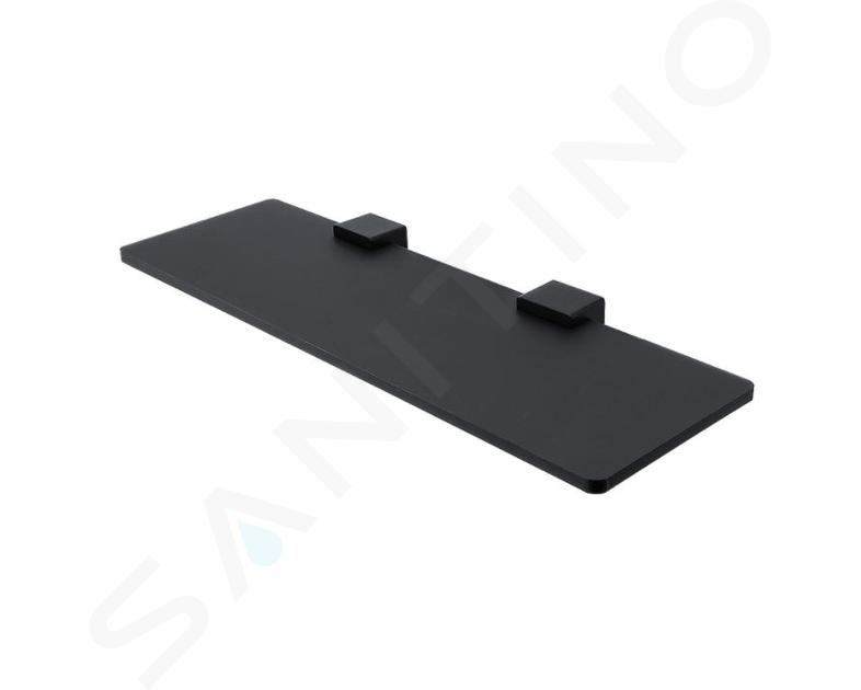Nimco Kibo - Mensola IXI, lunghezza 40 cm, plexiglass nero Ki-X340-C-90