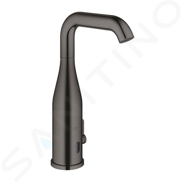 Grohe Essence E - Miscelatore elettronico ad infrarossi per lavabo con limitatore di temperatura regolabile, Hard Graphite 36445A00