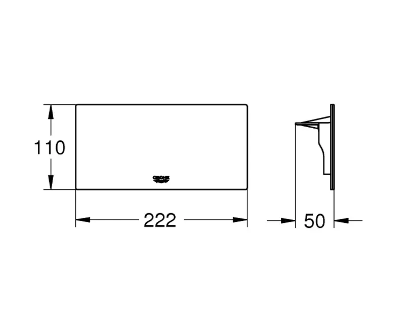 Grohe Plus Ablage für Aufputz-Dusch- und Wannenarmaturen aus der Plus  Kollektion · 40954000 · Für Küchenarmaturen ·