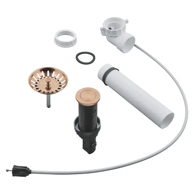 Grohe Garnitures de vidage - Kit de vidage d'évier, Warm Sunset brossé 40986DL0