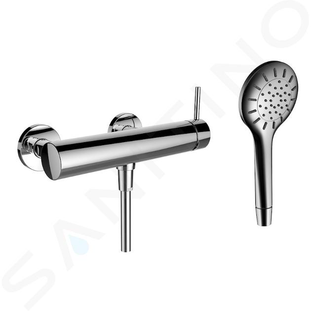 Laufen Twinplus - Mitigeur de douche mural avec pomme de douche, chrome HF905450100600