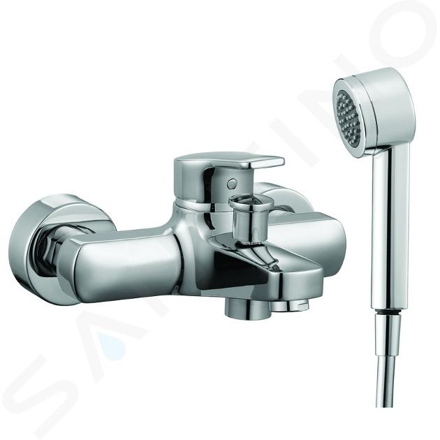 Laufen Citypro - Einhebel-Bademischer mit Zubehör, Chrom HF500962100600