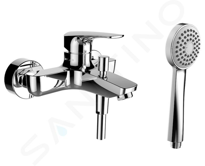 Laufen Laurin - Grifo de bañera con accesorios, cromo HF500760100600