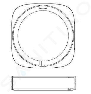 Laufen Concealed Bodies - Rozeta przedłużająca 15 mm HF564007100000