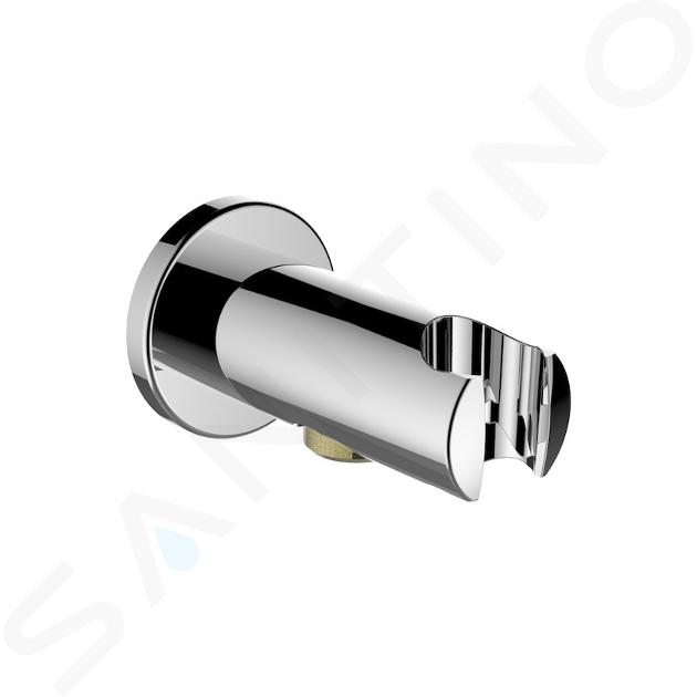 Laufen Accessori doccia - Presa d'acqua a muro con supporto doccia, cromo HF504778100000