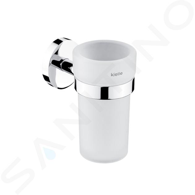 kielle Oudee - Vaso para cepillos de dientes con soporte, cromo 40002000