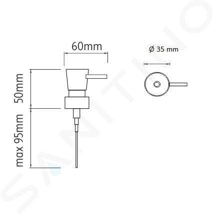 kielle Pièces de rechange - Pompe de rechange pour distributeur de savon,  noir mat 90403154