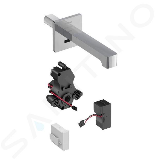 Geberit Brenta - Mitigeur de lavabo thermostatique électronique encastré, longueur 170 mm, alimentation secteur, chrome 116.277.21.1