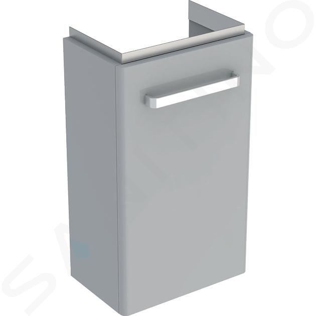 Geberit Selnova Compact - Waschtischunterschrank, 348x252x604 mm, 1 Tür, hellgrau 501.487.00.1