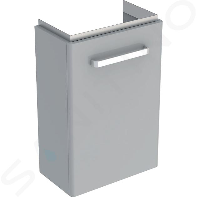 Geberit Selnova Compact - Mueble de lavabo, 400x340x604 mm, 1 puerta, gris claro 501.489.00.1