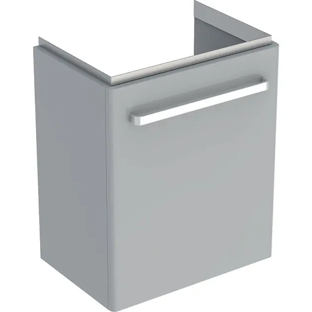 Geberit Selnova Compact - Mueble de lavabo, 50x37x60 cm, 1 puerta, gris claro 501.491.00.1