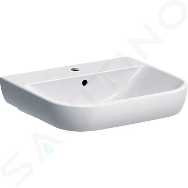 Geberit Smyle - Lavabo 550x480 mm, con rebosadero, orificio para grifo, blanco 500.227.01.1