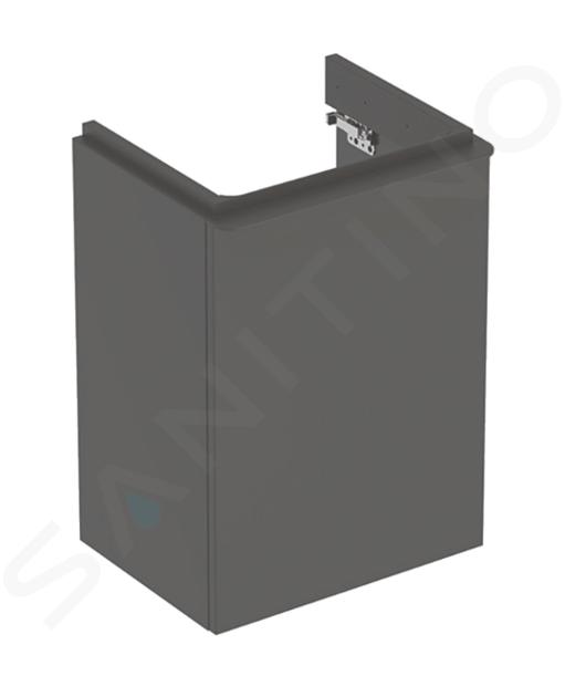 Geberit Smyle Square - Meuble pour lavabo, 44x36x62 cm, 1 porte, charnières à gauche, lave 500.351.JK.1