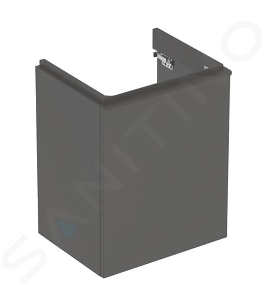 Geberit Smyle Square - Meuble pour lavabo, 49x41x62 cm, 1 porte, charnières à droite, lave 500.363.JK.1