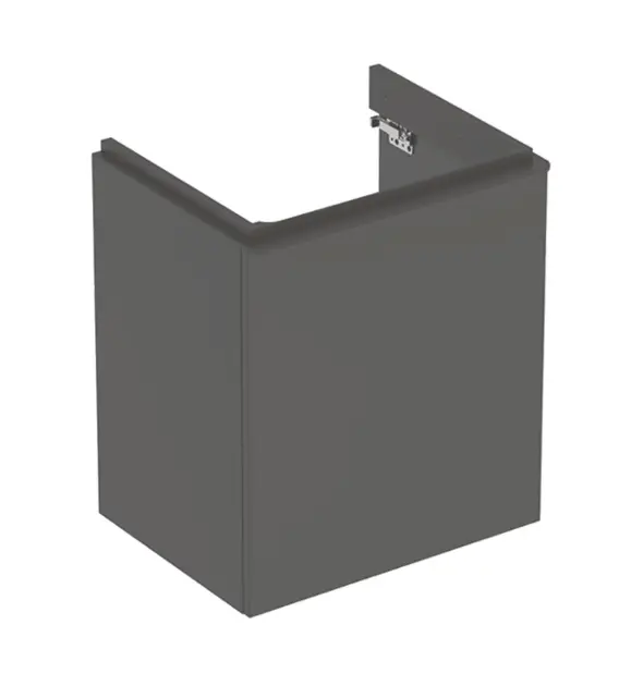 Geberit Smyle Square - Meuble pour lavabo, 54x43x62 cm, 1 porte, charnières à gauche, lave 500.366.JK.1