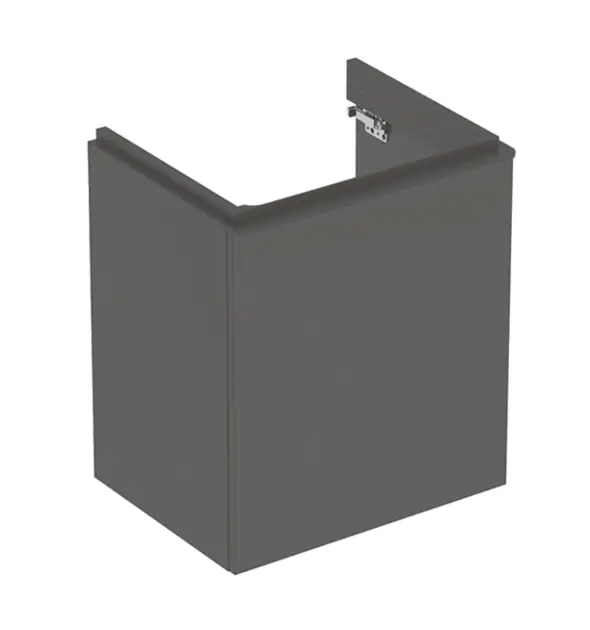 Geberit Smyle Square - Mueble de lavabo, 54x43x62 cm, 1 puerta, bisagras a la derecha, lava 500.365.JK.1