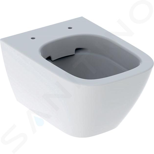 Geberit Smyle Square - Závěsné WC, Rimfree, bílá 500.379.01.1