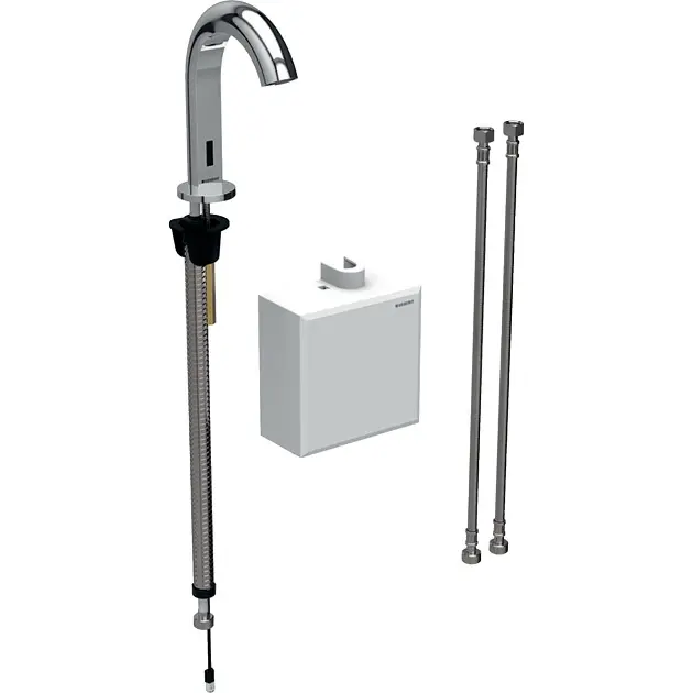 Geberit Piave - Mitigeur de lavabo thermostatique électronique, alimentation depuis pile, chrome 116.168.21.1