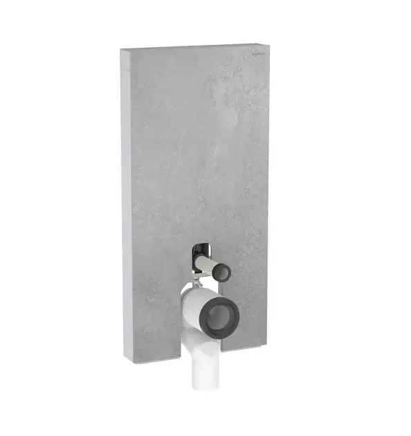 Geberit Monolith - Módulo sanitario para inodoro de pie, 101 cm, suministro inferior, aspecto de hormigón 131.002.JV.5