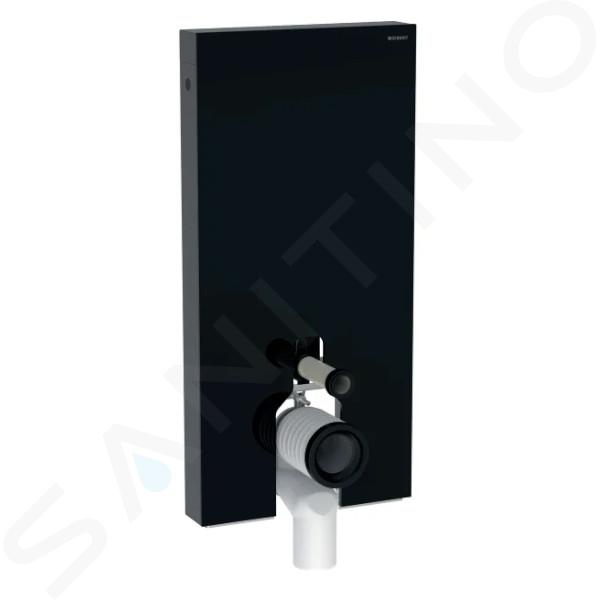 Geberit Monolith - Módulo sanitario para inodoro de pie, 101 cm, suministro inferior, negro 131.002.SJ.6