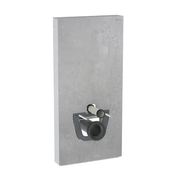 Geberit Monolith - Sanitärmodul für Wand-WC, 101 cm, Anschluss unten, Beton-Style 131.021.JV.5