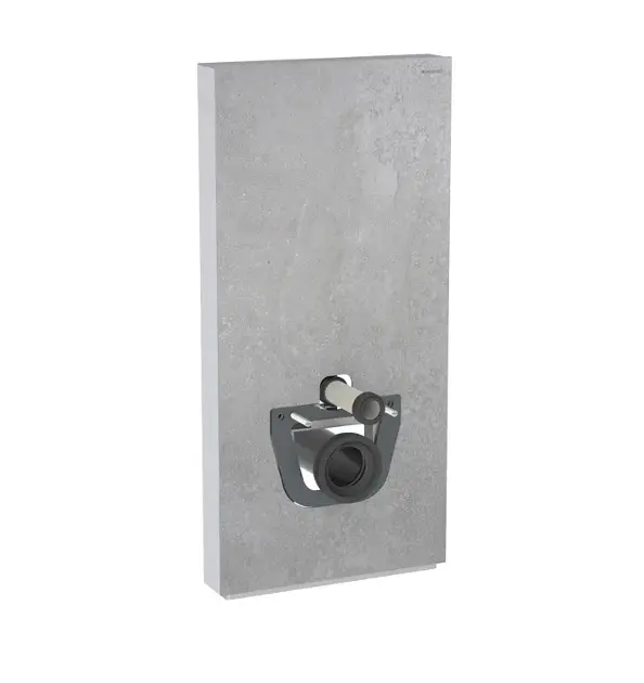 Geberit Monolith - Sanitärmodul für Wand-WC, 101 cm, Seitenanschluss, Beton-Style 131.022.JV.5