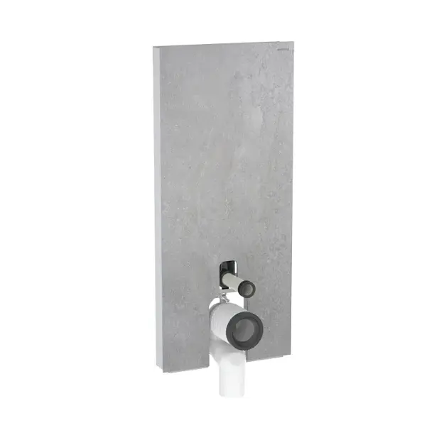Geberit Monolith - Sanitaire module voor staand toilet, 114 cm, watertoevoer aan de onderkant, beton look 131.033.JV.5