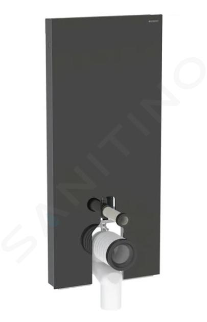 Geberit Monolith - Sanitaire module voor staand toilet, 114 cm, watertoevoer aan de onderkant, zwart 131.033.SJ.6