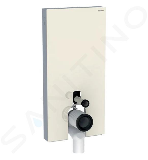 Geberit Monolith Plus - Modulo sanitario per WC a terra, 101 cm, ingresso laterale, grigio sabbia 131.203.JL.5