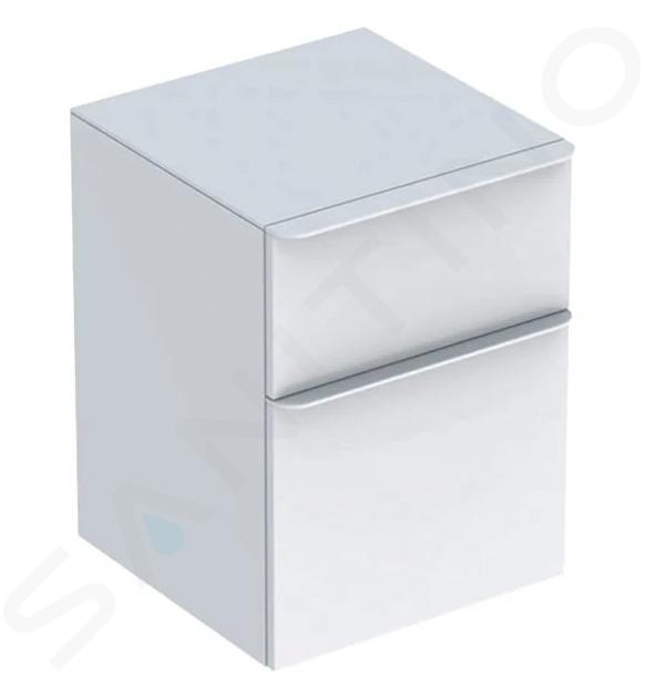 Geberit Smyle Square - Mueble lateral, 2 cajones, blanco brillante 500.357.00.1