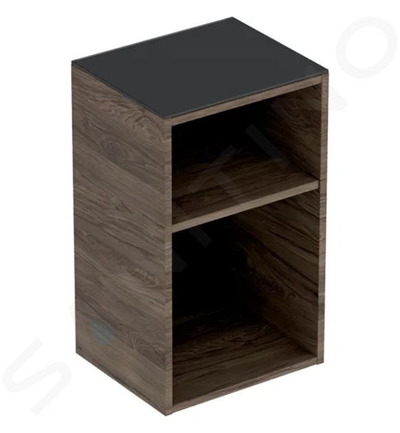 Geberit Smyle Square - Mueble lateral, abierto, nuez de pecán 500.358.JR.1