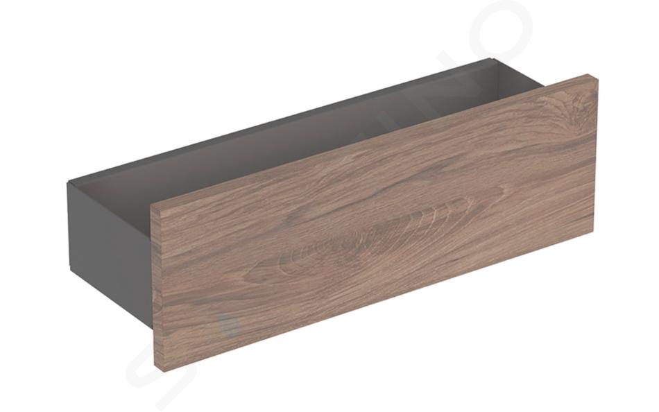 Geberit Smyle Square - Étagère 45 cm, lave / noyer hickory 500.362.JR.1