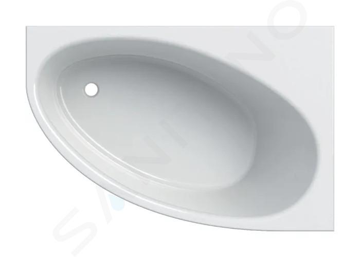 Geberit Selnova - Baignoire d'angle 1400x1000x460 mm, droit, blanc 554.271.01.1