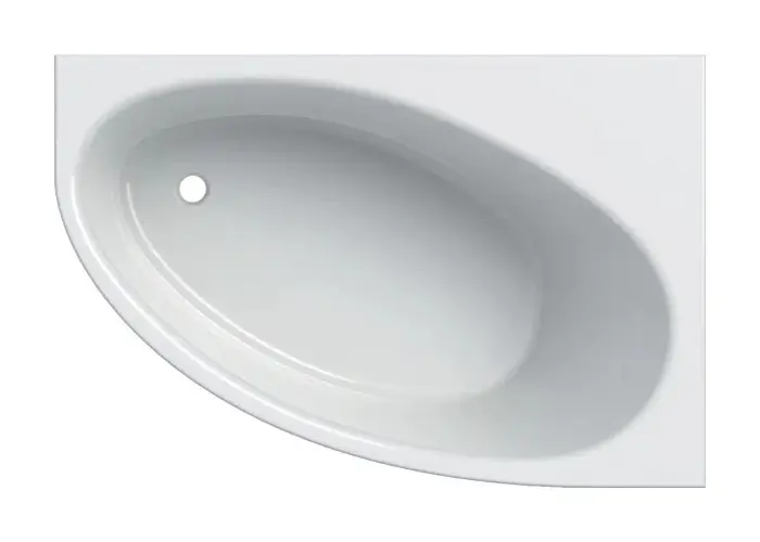 Geberit Selnova - Vasca da bagno ad angolo 1500x1000x466 mm, dx, bianco 554.273.01.1