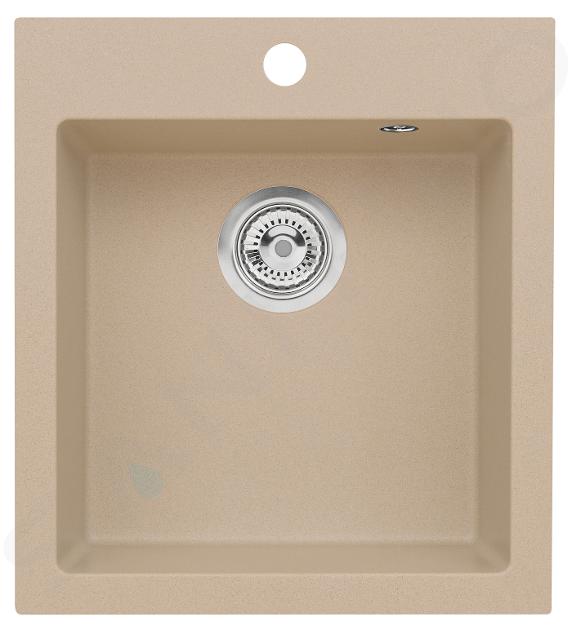 Alveus Cortina - Granitový dřez 45x50 cm, beige 1133431