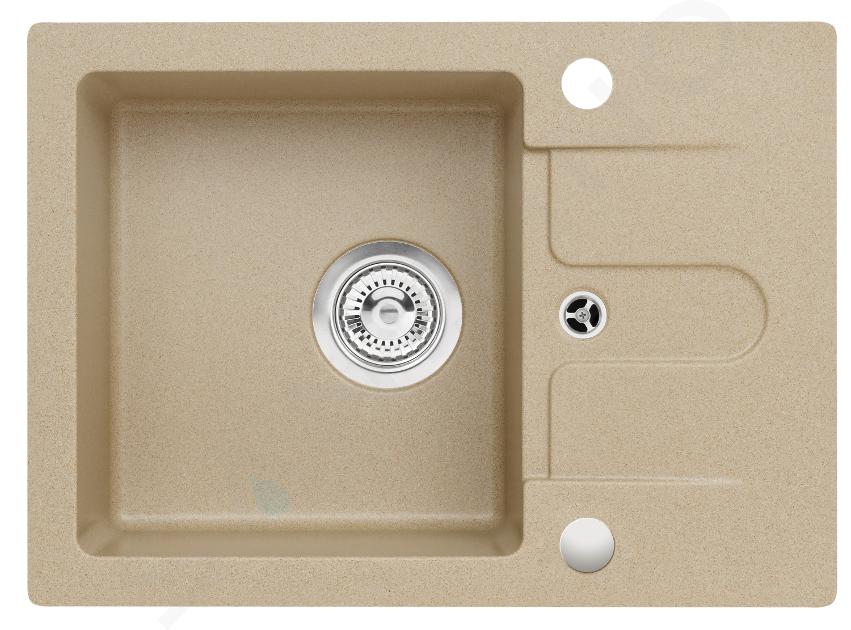 Alveus Cortina - Granitový dřez 58x42 cm, beige 1133437