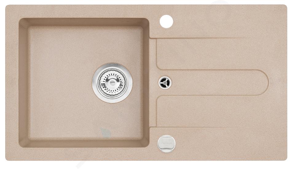 Alveus Cortina - Granitový dřez 75x42 cm, beige 1133781