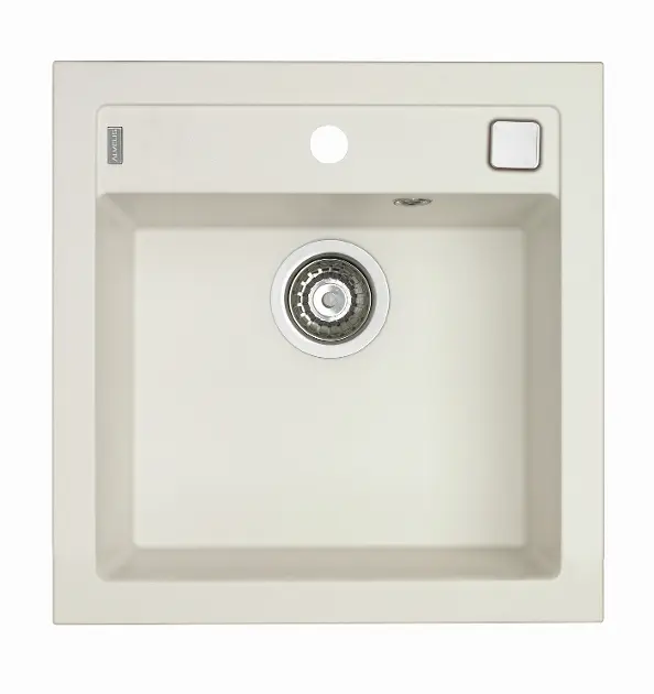 Alveus Formic - Gránit mosogató 520x510 mm, lefolyásszabályozóval, arctic 1128395