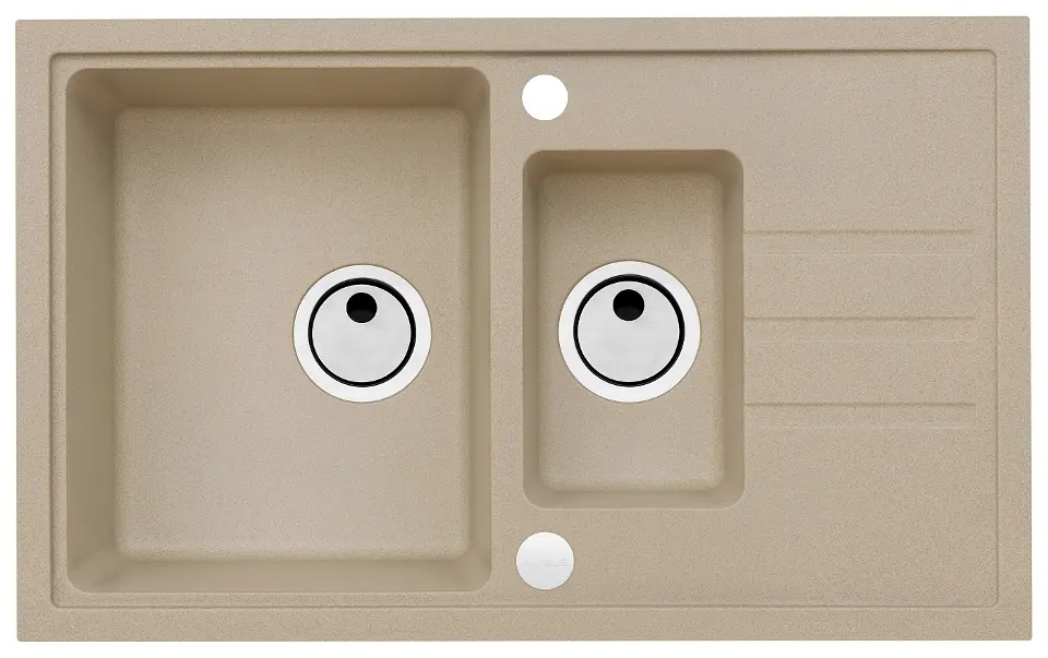 Alveus Intermezzo - Gránit mosogató 780x480 mm, bézs színben 1117053