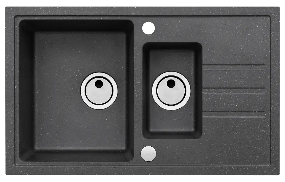 Alveus Intermezzo - Gránit mosogató 780x480 mm, karbon 1117055