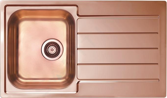 Alveus Line Monarch - Spoelbak 86x50 cm, copper 1068985