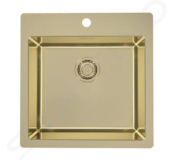 Alveus Pure Monarch - Spoelbak 52x53 cm, gold 1106867