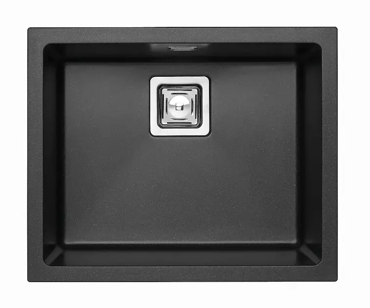 Alveus Quadrix granital - Granit-Spüle 56x46 cm, mit Ablaufsystembedienung, twilight 1108038