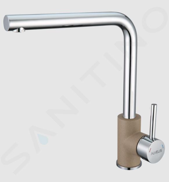 Alveus Selma - Miscelatore da lavello, beige/acciaio inox 1129042