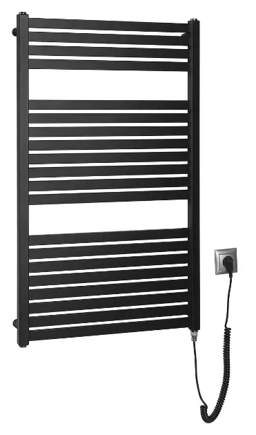 Aqualine - Tondi-E grijaće tijelo 60x97 cm, 400 W, mat crna DE466T