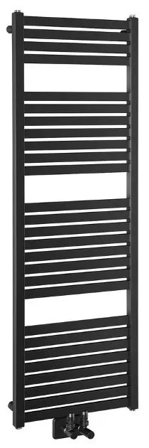 Aqualine - Tondi grijaće tijelo 45x133 cm, centralni priključak, mat crna DT476T