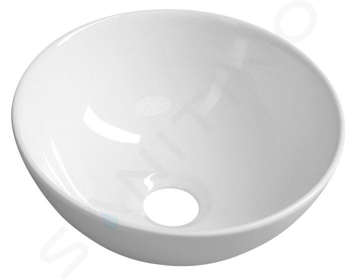 Sapho Small - Lavabo, Aster, diámetro 280 mm, sin rebosadero, blanco AR499