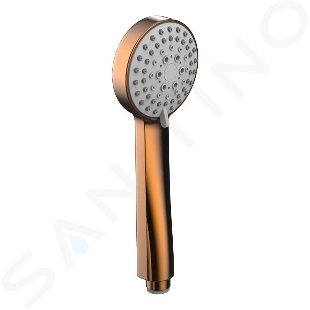 Laufen Douche accessoires - Douchekop Stella, 3 jets, goudroze H3619850823311