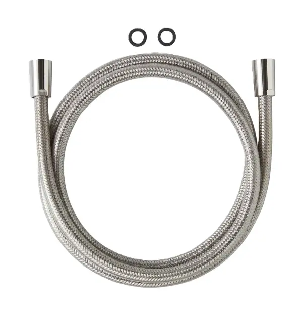 Laufen Accesorios de ducha - Manguera de ducha SimiFlex, 180 cm, acero cepillado H3629800901401