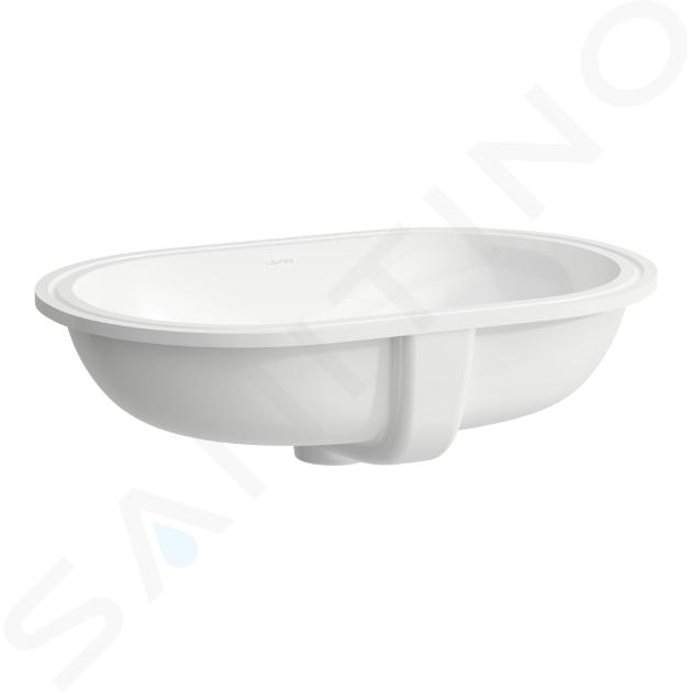 Laufen Savoy - Lavabo encastré 51x31 cm, avec trop-plein, sans trou pour robinetterie, blanc H8189450001091